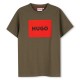 тениска,детски,облекла,hugo,hugo,square,logo,tee,jn61,green
