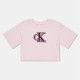 тениска,детски,3/4,панталони,calvin,klein,jeans,kids',velvet,boxy,t,shirt,pearly,pink