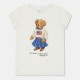 тениска,детски,3/4,панталони,polo,ralph,lauren,kids',bear,t,shirt,white