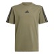 юношеска,тениска,детски,тениски,детски,облекла,adidas,3,stripe,essentials,t,shirt,junior,olive,strata