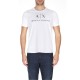 тениска,мъжки,тениски,armani,exchange,logo,t,shirt,white,1100