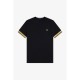 облекла,на,разпродажба,мъжки,тениски,fred,perry,fred,tipped,cuff,t,sn62,black,90a