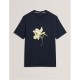 тениска,ted,baker,ted,flower,tshirt,sn61,navy