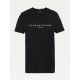 юношеска,тениска,tommy,hilfiger,essential,t,shirt,juniors,black,bds
