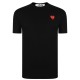 тениска,мъжки,тениски,comme,des,garcons,play,small,peeping,heart,patch,t,shirt,black,red