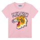 юношеска,тениска,детски,3/4,панталони,kenzo,jersey,logo,print,t,shirt,unisex,juniors,pink,45z
