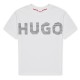 юношеска,тениска,детски,облекла,hugo,logo,short,sleeve,t,shirt,juniors,white,10p
