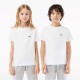 юношеска,тениска,детски,облекла,lacoste,lacoste,basic,logo,t,shirt,juniors,white,001