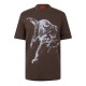 тениска,мъжки,тениски,hugo,daffilo,tee,sn64,brown,903