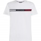 тениска,мъжки,тениски,tommy,hilfiger,logo,panel,t,shirt,white