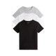 тениска,мъжки,тениски,tommy,hilfiger,3,pack,short,sleeve,t,shirts,wht,blk,gry
