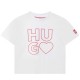 юношеска,тениска,детски,облекла,hugo,juniors,logo,t,shirt,white,10p