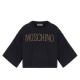 юношеска,тениска,детски,3/4,панталони,moschino,stud,logo,t,shirt,juniors,black,60100