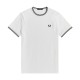 тениска,мъжки,тениски,fred,perry,twin,tipped,t,shirt,white,100