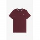 тениска,мъжки,тениски,fred,perry,twin,tipped,t,shirt,oxblood,64a