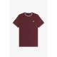 тениска,облекла,на,разпродажба,мъжки,тениски,fred,perry,twin,tipped,t,shirt,oxblood,64a