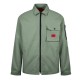 облекла,на,разпродажба,мъжки,якета,hugo,men's,zip,through,overshirt,open,green,391