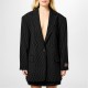 яке,дамски,якета,и,палта,hugo,x,bella,poarch,oversized,fit,pinstripe,jacket,open,misc