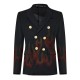 сако,palm,angels,men,s,burning,double,breasted,blazer,black,red