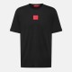 тениска,мъжки,тениски,hugo,mens,hugo,diragolino,contemporary,t,shirt,with,logo,detail,black,001