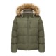 поларено,яке,мъжки,якета,мъжки,якета,и,палта,размер+,soulcal,mens,2,zip,bubble,faux,fur,trim,fleece,lined,short,puffer,jacket,khaki
