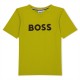 юношеска,тениска,детски,облекла,boss,logo,t,shirt,juniors,lime,606