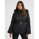 яке,дамски,якета,и,палта,guess,women's,laurie,quilted,long,sleeve,short,puffer,jacket,black