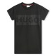юношеска,тениска,детски,облекла,hugo,logo,t,shirt,dress,junior,black,09b