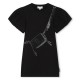 юношеска,рокля,детски,облекла,marc,jacobs,logo,bag,dress,juniors,black,09b