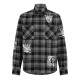 off,white,men,s,character,check,cotton,long,sleeve,flannel,overshirt,black,white