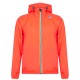 мъжки,якета,k,way,men's,le,vrai,3.0,water,resistant,long,sleeve,rain,anorak,red,781