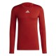 мъжко,фитнес,облекло,adidas,techfit,warm,long,sleeve,top,mens,red