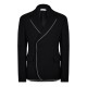 сако,мъжки,якета,off,white,men's,japwool,double,breasted,wool,long,sleeve,blazer,black