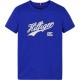 юношеска,тениска,детски,облекла,tommy,hilfiger,script,logo,t,shirt,juniors,ultra,blue