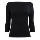 тениска,дамски,топове,tommy,hilfiger,women's,cody,slim,boat,neck,long,sleeve,t,shirt,black