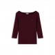 дамска,тениска,дамски,топове,tommy,hilfiger,women,s,cody,slim,boat,neck,long,sleeve,t,shirt,deep,burgundy