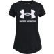 детска,тениска,детски,тениски,under,armour,under,live,sportstyle,graphic,short,sleeve,t,shirt,girls,black,white
