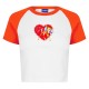 бебешка,тениска,с,щампа,дамски,топове,hugo,deer,print,baby,tee,womens,med,orange