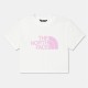 къса,блуза,детски,3/4,панталони,детски,тениски,the,north,face,kids',short,sleeve,cyber,berry,crop,top,wht,pnk,9zt