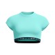 къса,блуза,дамски,топове,дамски,облекла,размер,speedo,solid,logo,elastic,crop,top,arctic,glass