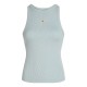 потник,дамски,топове,calvin,klein,jeans,woven,label,rib,tank,top,cloud,blue
