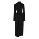 рокля,дамски,ризи,off,white,stamp,ruched,layered,maxi,dress,black,white