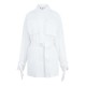 риза,с,къс,ръкав,дамски,ризи,off,white,poplin,short,sleeve,cargo,shirt,dress,white,white