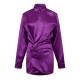 рокля,дамски,ризи,off,white,duchesse,twist,front,mini,dress,fuchsia