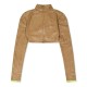 яке,дамски,топове,off,white,long,sleeve,zip,jacket,camel,yellow