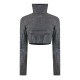 фланелка,с,дълъг,ръкав,дамски,топове,off,white,cropped,long,sleeve,tee,black