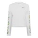 тениска,дамски,топове,off,white,women's,flower,hi,neck,long,sleeve,t,shirt,white