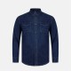риза,с,дълъг,ръкав,firetrap,men's,long,sleeve,denim,shirt,blue
