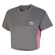 дамска,тениска,дамски,топове,umbro,cropped,t,shirt,womens,grey,pink