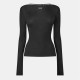 дамски,топове,off,white,off,ribbed,ls,top,ld99,black,white